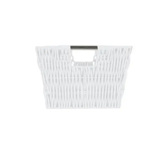 Simplify 3-Piece Rattan Tote Basket Set White {15}