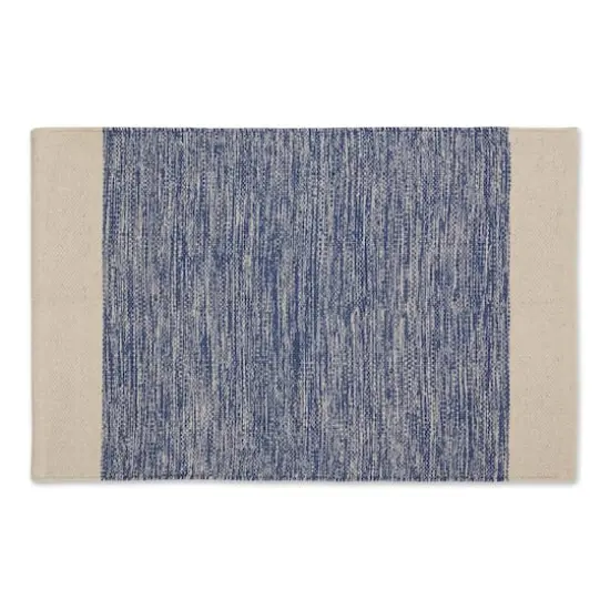 DII&reg; French Blue Variegated Border Hand-Loomed Rug, 2ft. x 3ft. {1}