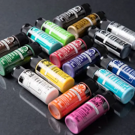 FolkArt&reg; Enamel Gloss Acrylic Craft Paint 16 Color Set {10}