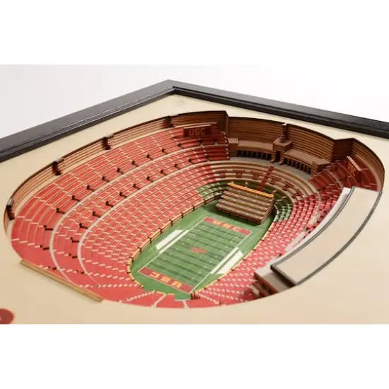 College Football 25-Layer StadiumView Wall Art USC Trojans {5}