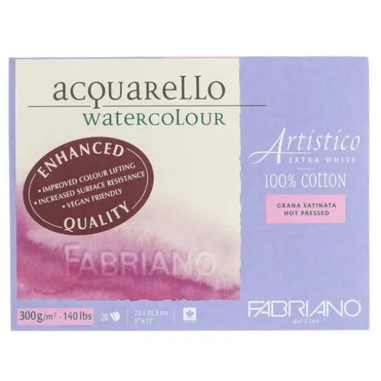 Fabriano&reg; Artistico Extra White Hot Press Watercolor Block {2}