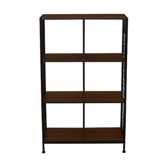 Household Essentials Trellis 6 Compartment Storage Bookshelf Brown {5}