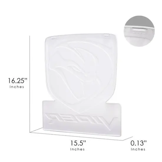 Dodge Viper Embossed Shaped Metal Wall Sign {7}