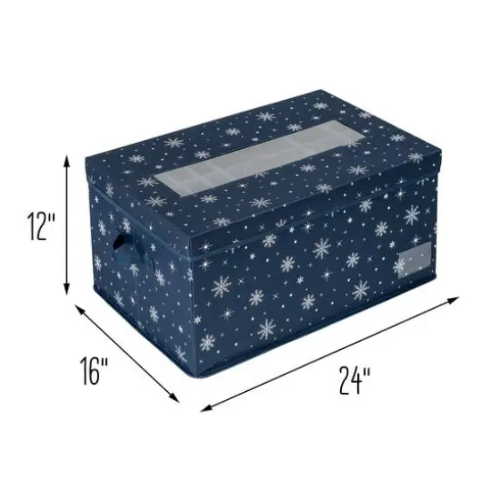 24" x 12" Honey Can Do Deluxe 72 Ornament Storage Box {7}