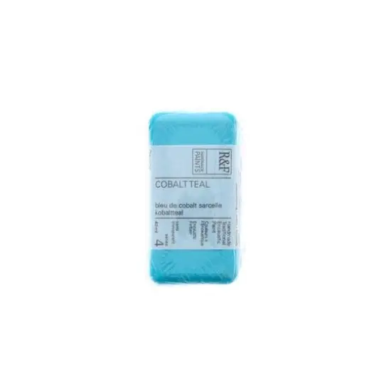 R&F&reg; Encaustic Paint Cake, 40mL Cobalt Teal {1}