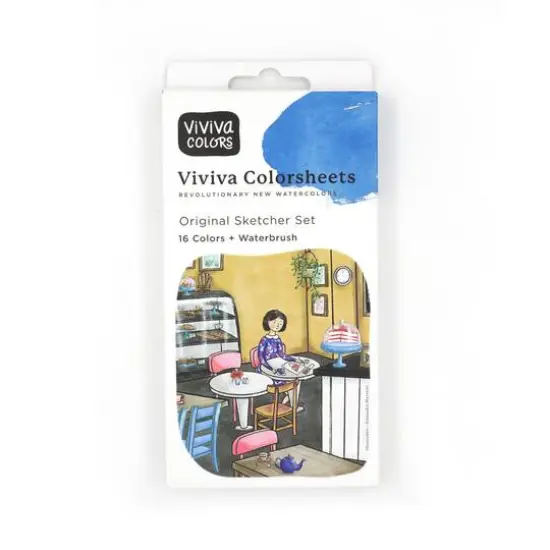 Viviva Colorsheet Original Sketcher 16-Color Watercolor Set {3}