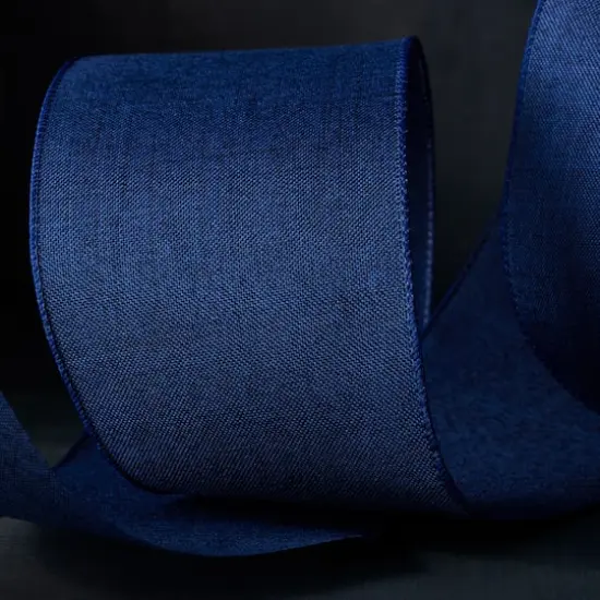 4" x 18ft. Faux Linen Wired Ribbon by Celebrate It&trade; D&eacute;cor {3}