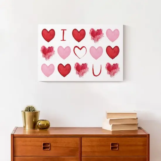 I Heart You 18" x 12" Canvas Wall Art {5}