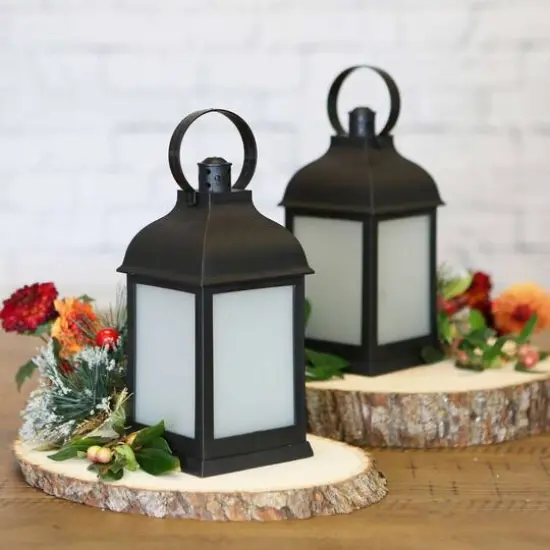 Kate Aspen&reg; Marrakesh LED Vintage Decorative Black Lantern, 2ct. {6}