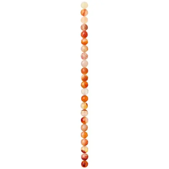 Orange Mixed Agate Round Beads, 8mm by Bead Landing&trade; {4}