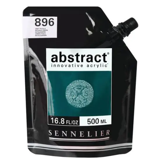 Sennelier Abstract&reg; Innovative Acrylic, 500mL 896 Phthalo Green {1}