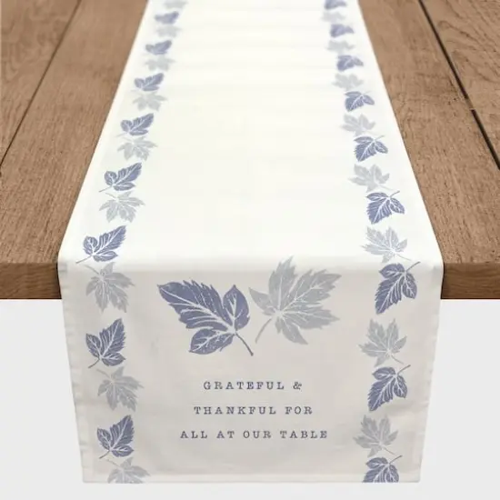 90" Thankful Leaves Table Runner {1}