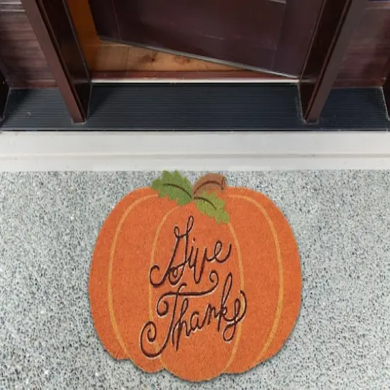 DII&reg; Give Thanks Pumpkin Doormat {1}