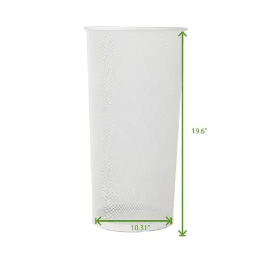 Mind Reader White Metal Mesh Umbrella Holder Basket {4}