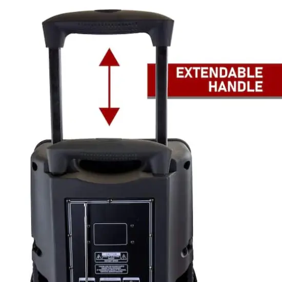 beFree Sound 15" Bluetooth Portable Rechargeable Party Speaker With LED Lights {4}