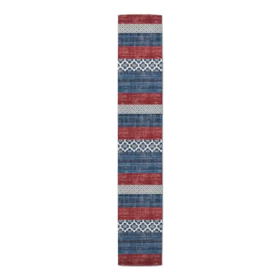 Designs Direct Patriotic Patchwork Cotton Twill Runner {4}