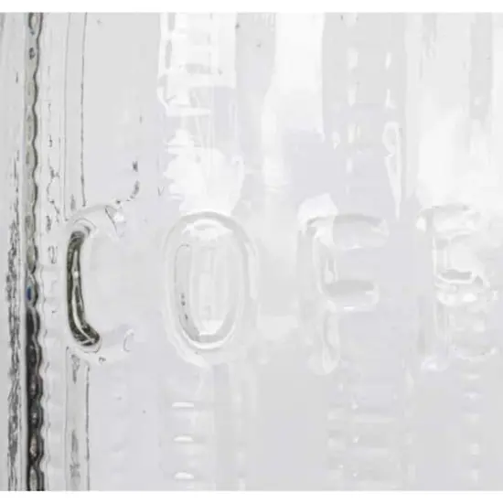 Hello Honey Coffee Embossed Glass Jar with Metal Lid {5}