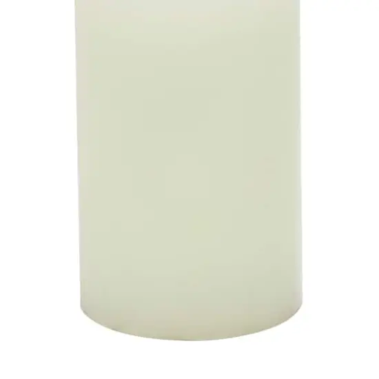 Yellow Traditional Wax Flameless Candle Set {5}