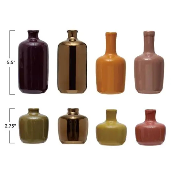 Hello Honey&reg; Reactive Glaze Stoneware Vase Set, 8ct. {11}