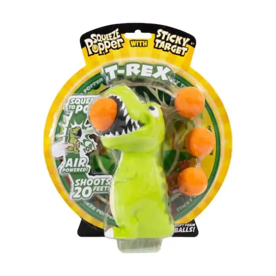 T-Rex Squeeze Popper with Sticky Target {1}
