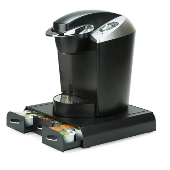Mind Reader Black 36 Capacity 'Anchor' Triple Drawer Single Serve Coffee Pod Holder {7}