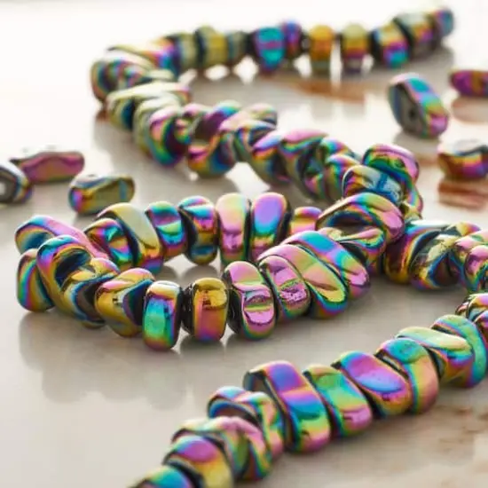 Iridescent Hematite Chip Beads by Bead Landing&trade; {3}