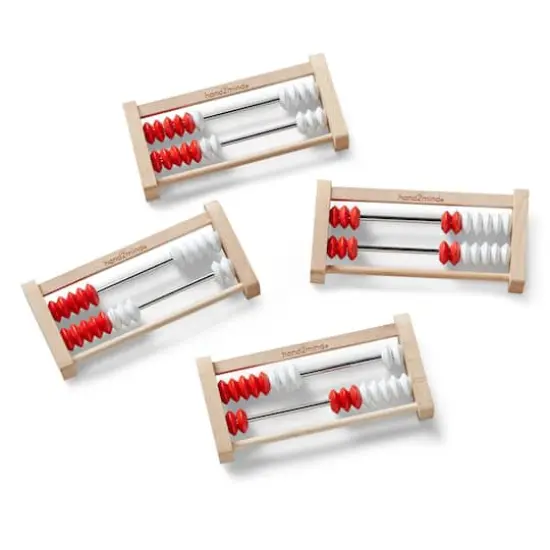 Hand2mind&reg; 20-Bead Wooden Mini Rekenrek Class Set, 25ct. {3}