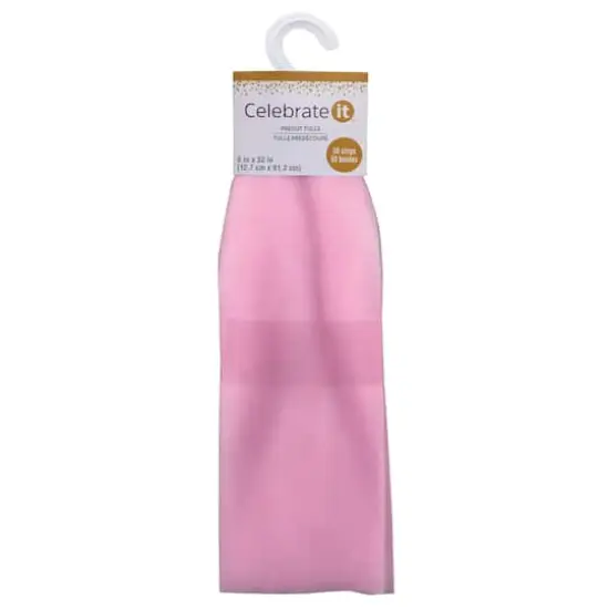Light Pink Pre-Cut Tulle Strips by Celebrate It&trade; {1}