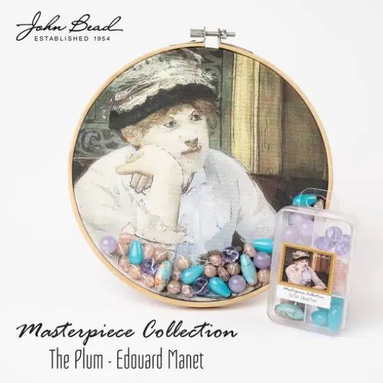 John Bead Masterpiece Collection Glass Bead Box Mix The Plum/Edouard Manet {5}