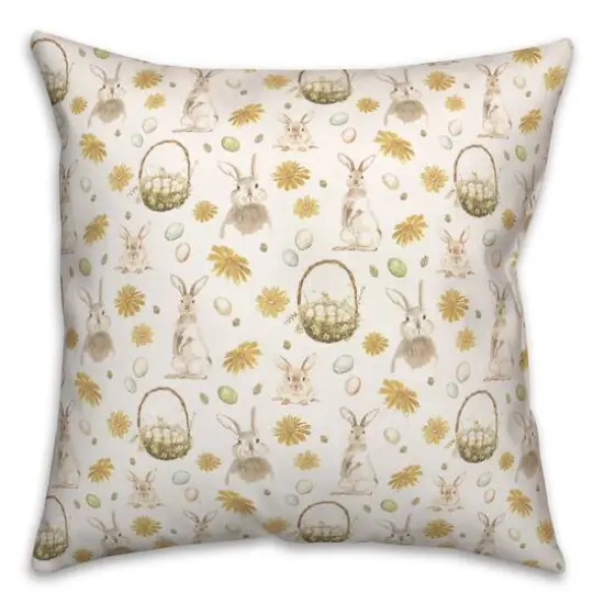 Easter Greetings Pattern 18" x 18" Indoor / Outdoor Pillow {3}
