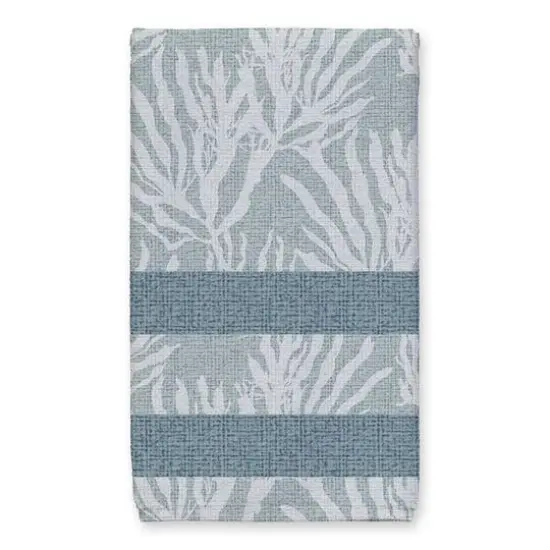 A Walk On The Beach Tea Towel Set Blue/Blue {4}