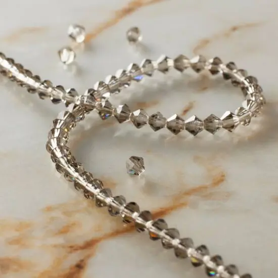 Preciosa Glass Crystal Bicone Beads, 4mm by Bead Landing&trade; Black Diamond {3}