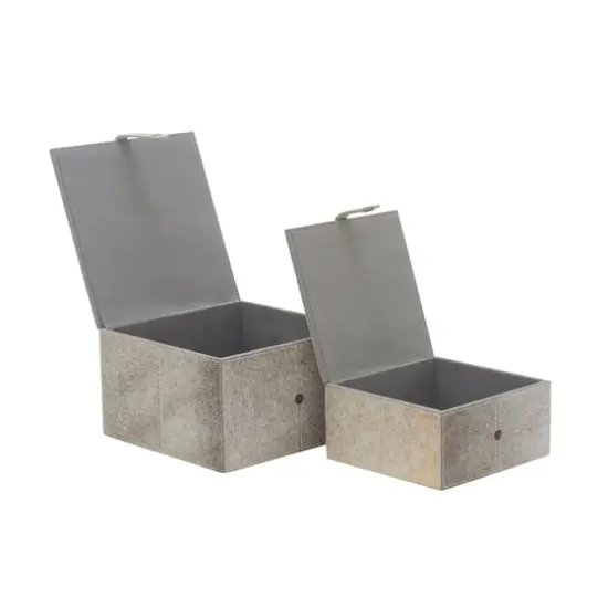 Gray Leather Natural Box Set, 8" & 10" {3}