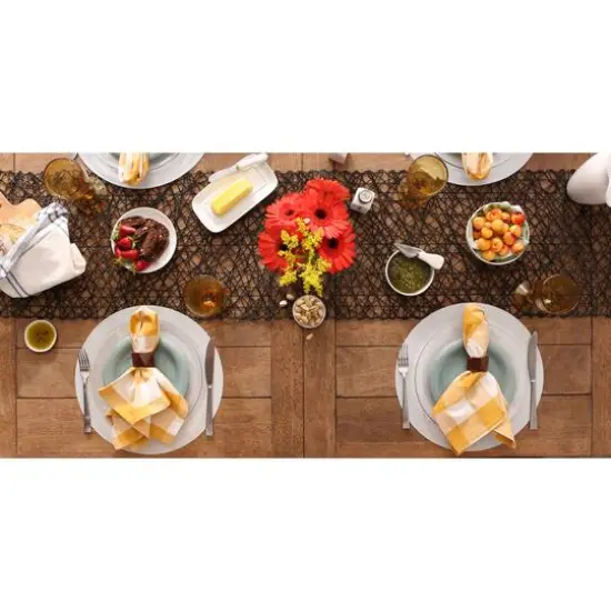 DII&reg; Round Double Frame Placemats, 6ct. White {7}