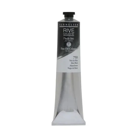 Sennelier Rive Gauche Oil Paint, 200mL 759 Mars Black {1}