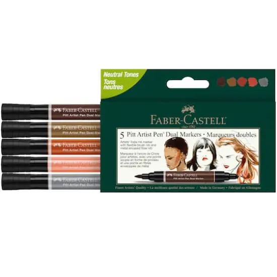 Faber-Castell&reg; Pitt Artist Pen&reg; Dual Markers Neutral Tones {3}
