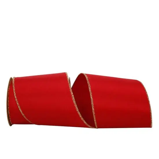 JAM Paper 10yd. Golden Edge Wired Ribbon {1}