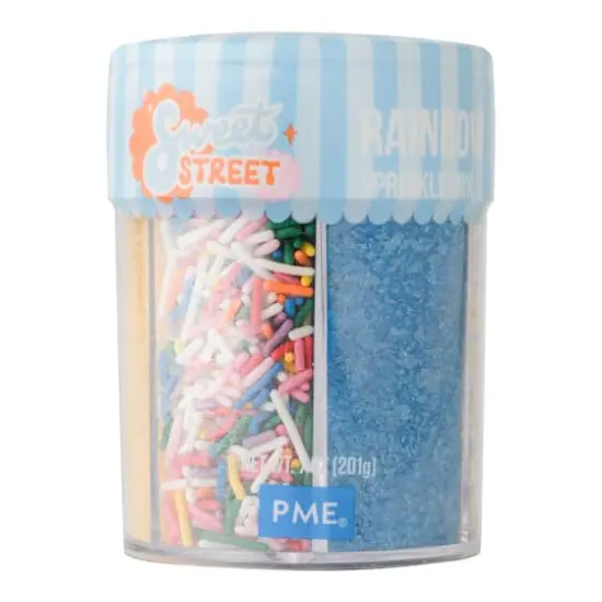 PME Cake Sweet Street&reg; Primary Rainbow Sprinkle Mix {3}