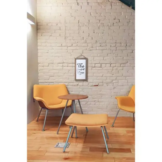 Hampton Art&trade; White Rustic 8" x 15" Framed Enamel {5}