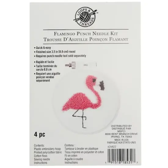 Flamingo Punch Needle Kit by Loops & Threads&trade; {1}