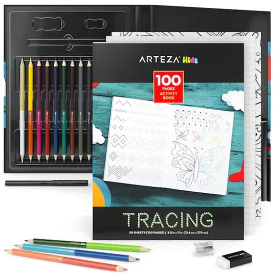 Arteza&reg; Kids Activity Book, Tracing, 50 pages {1}