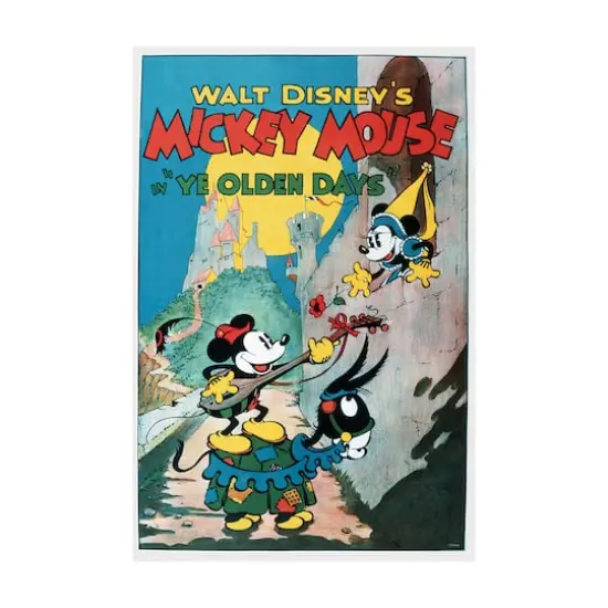 Walt Disney's Mickey Mouse Classic in "Ye Olden Days" 3D Lenticular Jigsaw Puzzle in a Collectible Tin Book: 300 Pcs {1}