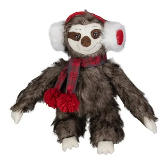 12" Plush Sitting Sloth Tabletop Decoration {1}