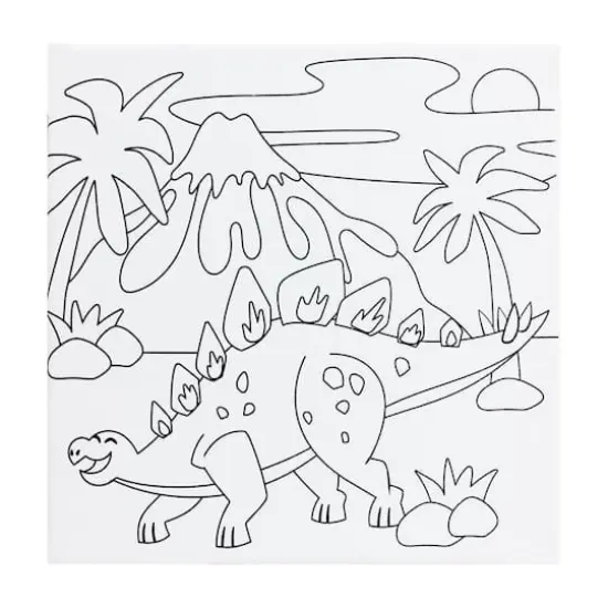 Dinosaur Canvas Painting Kit by Creatology&trade; {3}