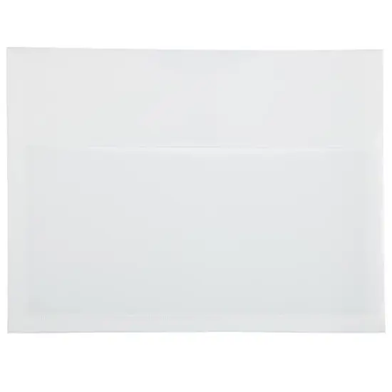 JAM Paper 9.75" x 13" Plastic Hook & Loop Closure Envelopes, 12ct. White {1}