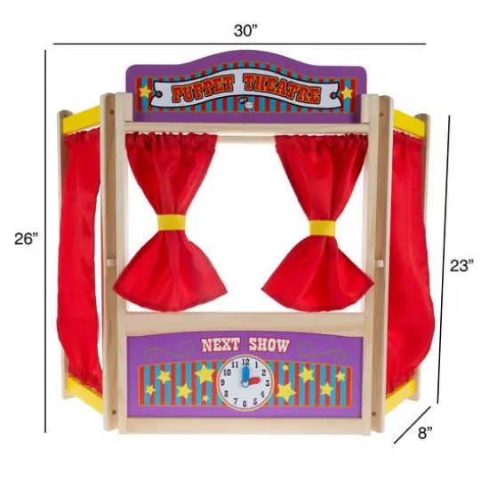 Toy Time Wooden Tabletop Puppet Theater {3}