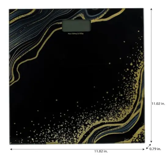 Bath Bliss Digital Glass Scale Black {5}