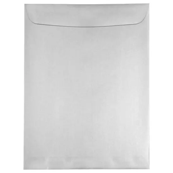 JAM Paper 10" x 13" Silver Stardream Open End Catalog Metallic Envelopes {1}