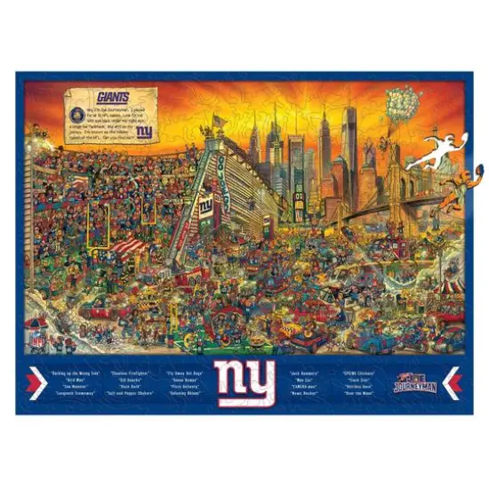 Joe Journeyman NFL Wooden Puzzle New York Giants {1}