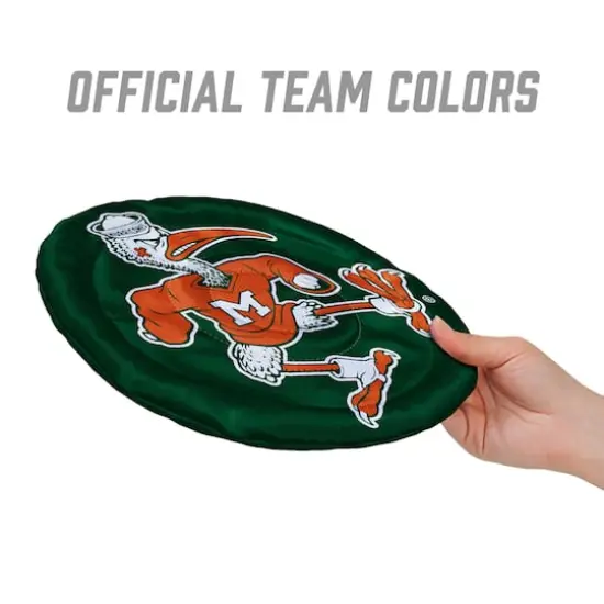 NCAA Flimzee Bean-Bag Flying Disc Miami Hurricanes {4}